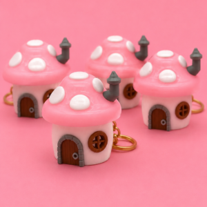 Llavero Casita Hongo Kawaii 🍄🏠