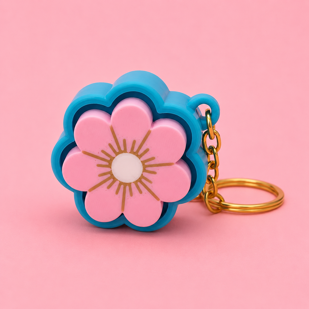 Clicker Llavero Flor Kawaii 🌸 - Imagen 7
