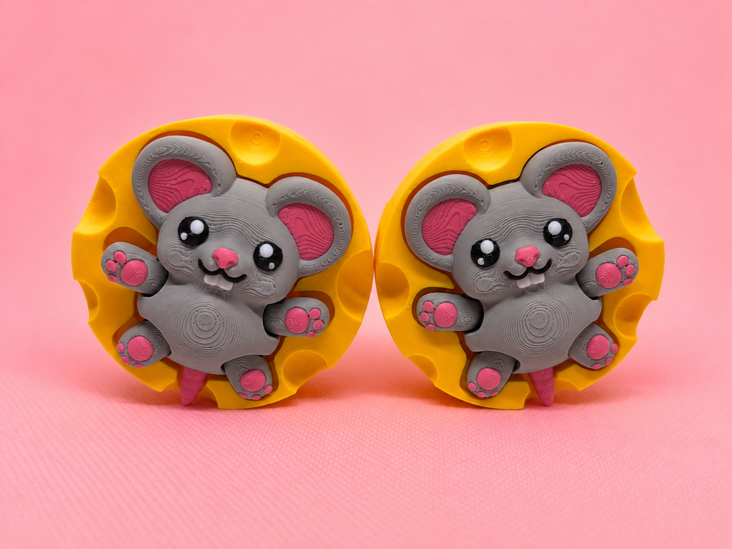 Clicker Ratón Kawaii en Queso - Imagen 8