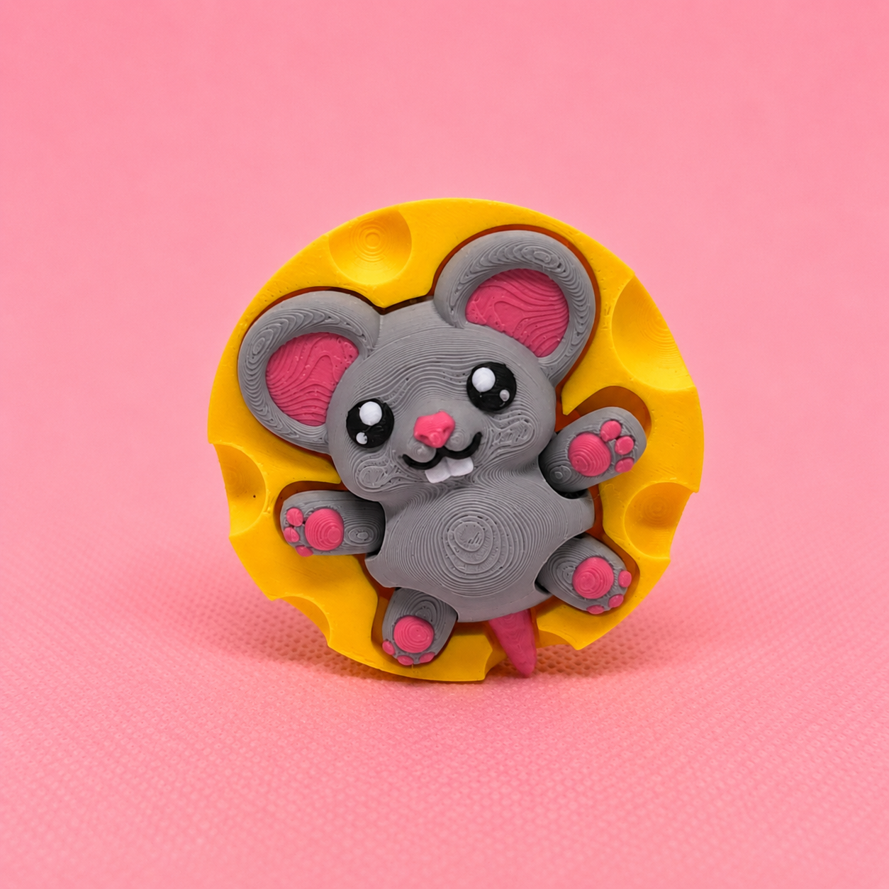 Clicker Ratón Kawaii en Queso - Imagen 6