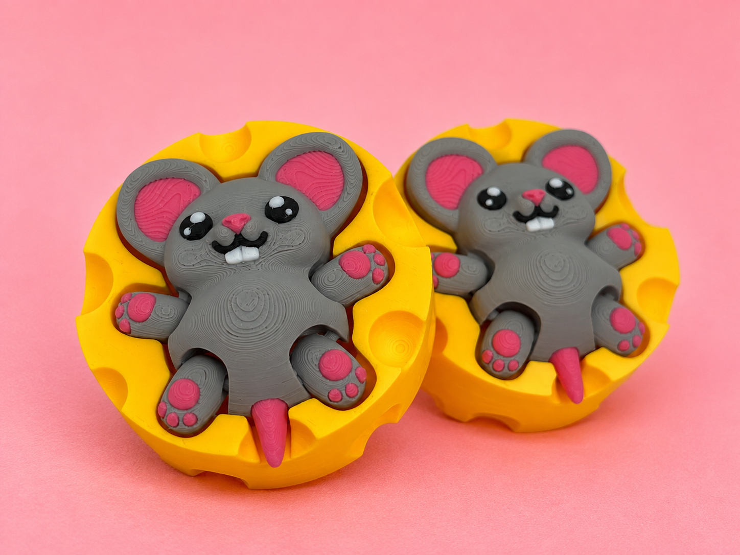Clicker Ratón Kawaii en Queso - Imagen 5
