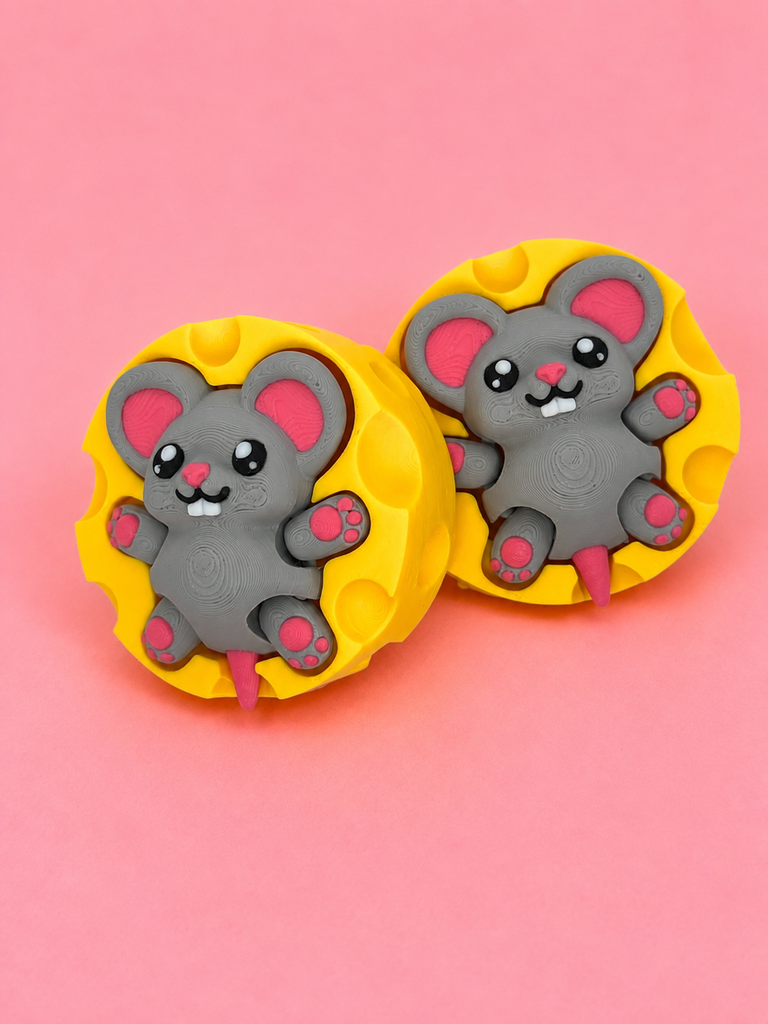 Clicker Ratón Kawaii en Queso - Imagen 4
