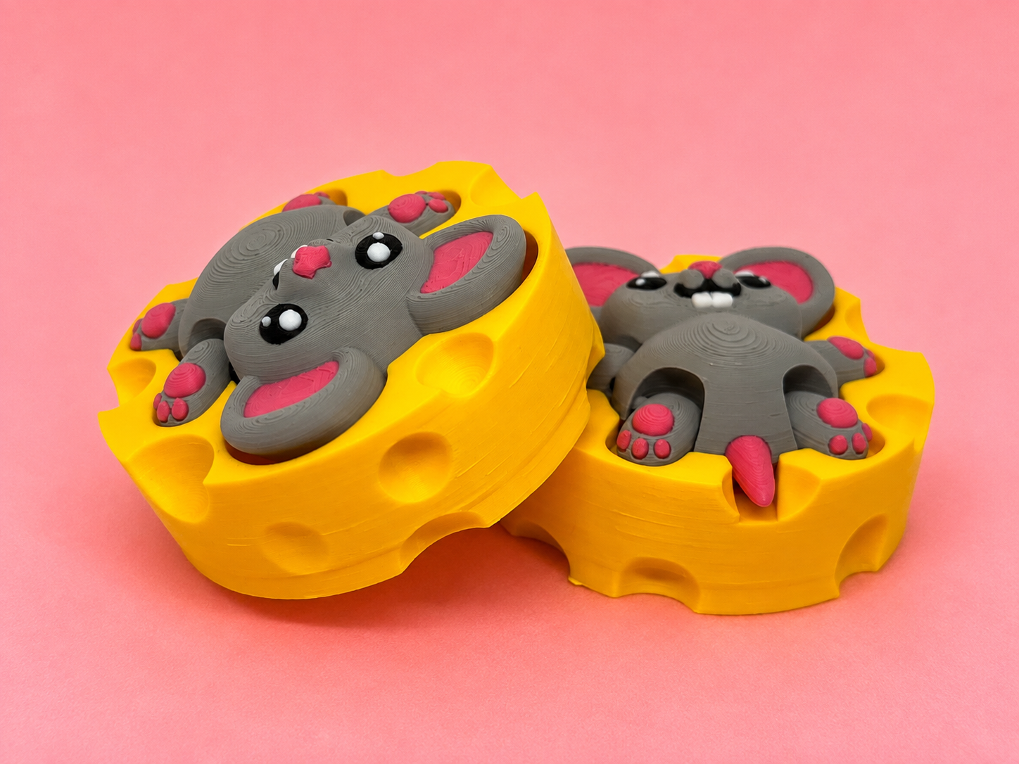 Clicker Ratón Kawaii en Queso - Imagen 2