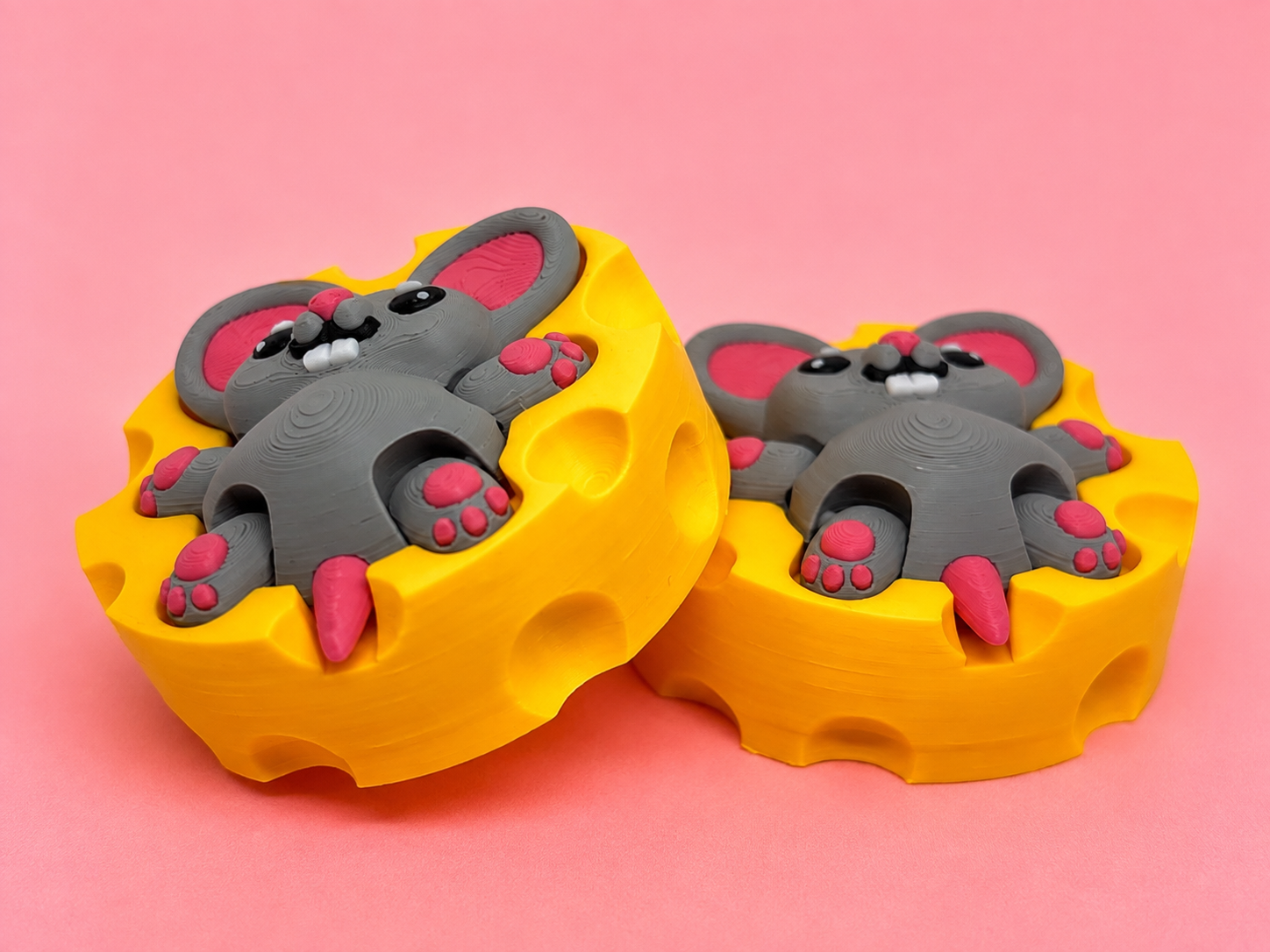 Clicker Ratón Kawaii en Queso - Imagen 3