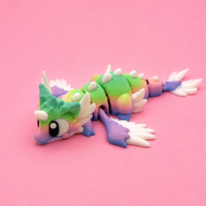 🌈 Dragón Arcoíris Flexi Llavero