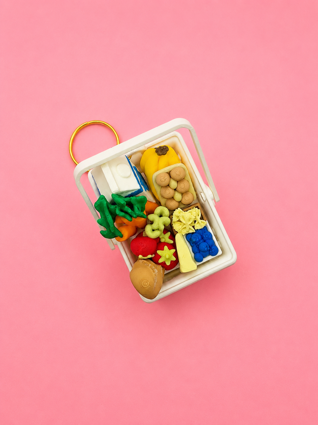 🛒 Mini Cesta de Supermercado – Clicker Llavero - Imagen 6