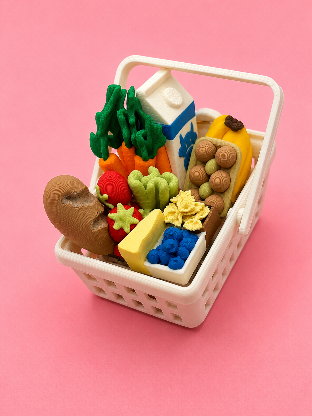 🛒 Mini Cesta de Supermercado – Clicker Llavero - Imagen 3